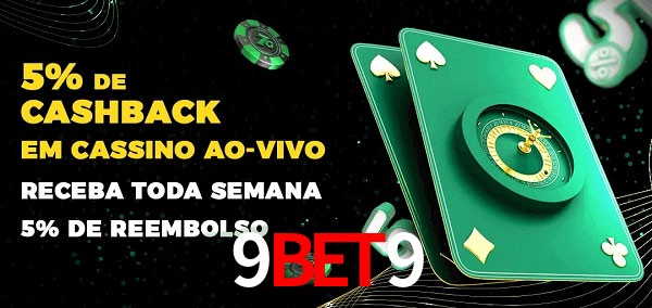 Promoções do cassino ao Vivo 9bet9